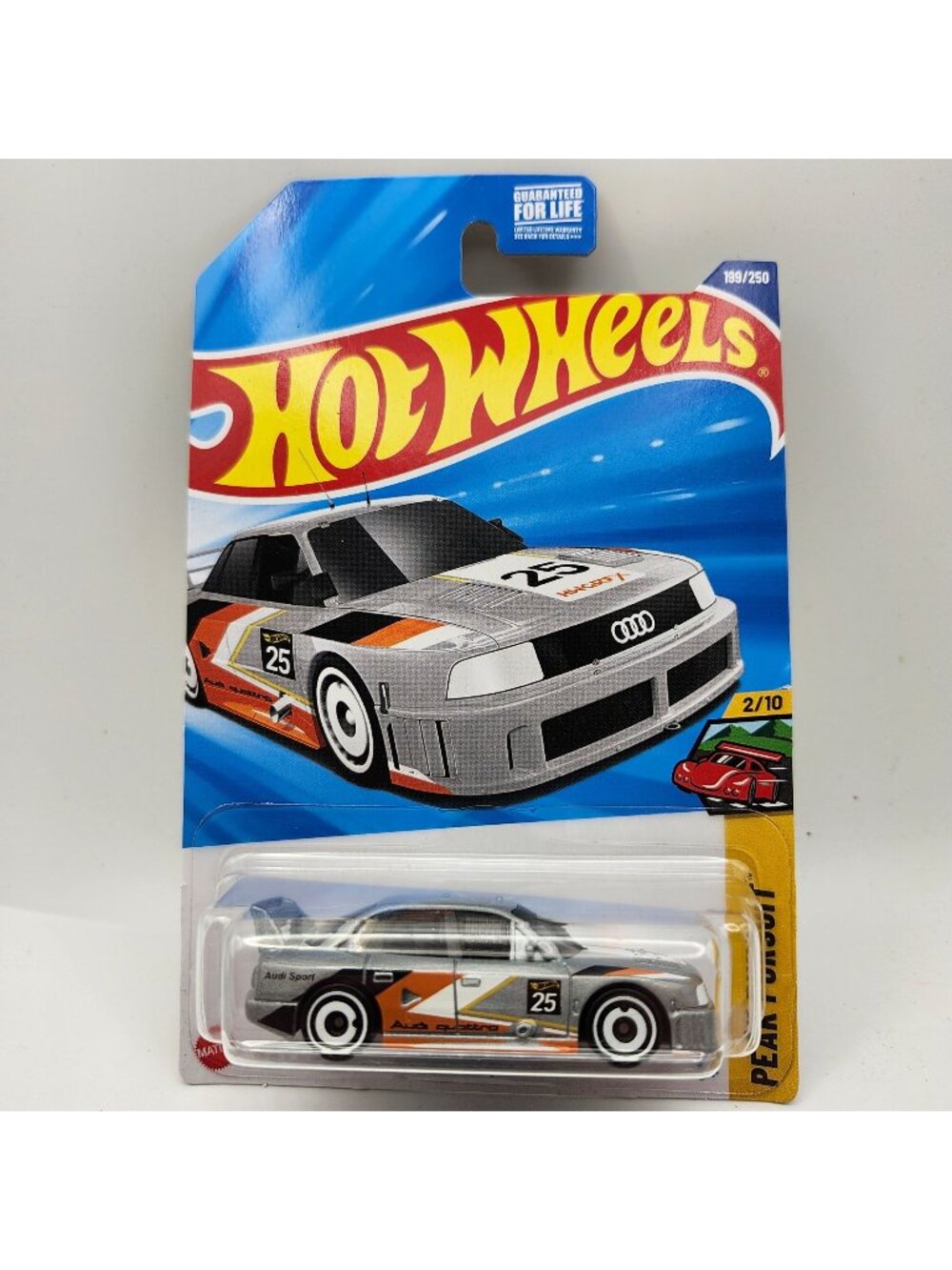 Hot Wheels Audi 90 Quattro Silver Peak Pursuit New 2025 2/10 199/250